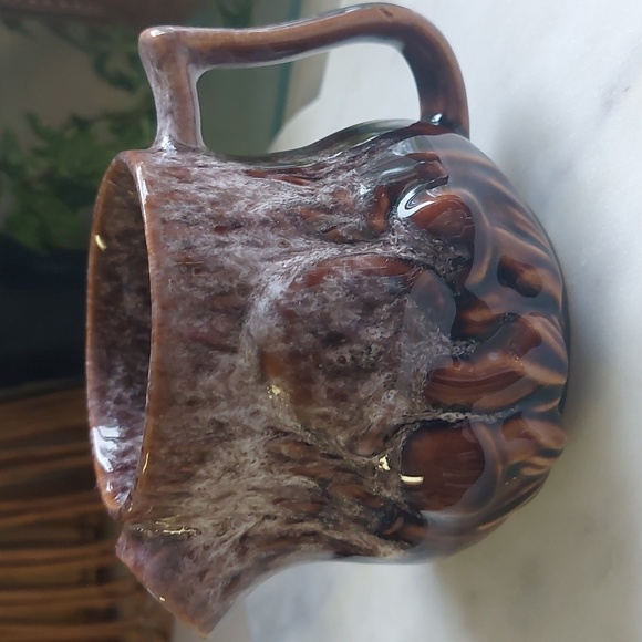 Vintage Mushroom Pottery Cream and Sugar Set - Picture 5 of 9